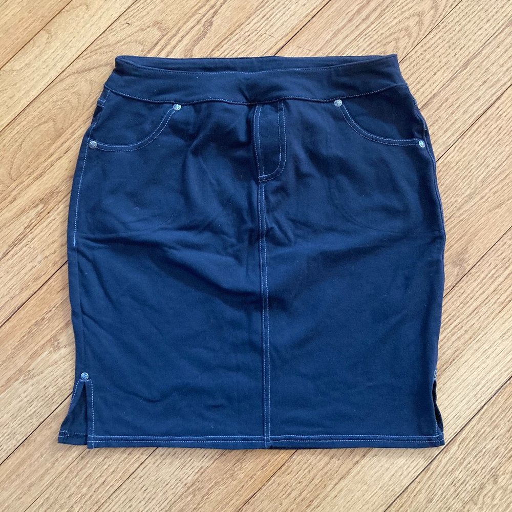 Athleta Bettona Black Pencil Skirt sz XS